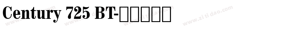 Century 725 BT字体转换